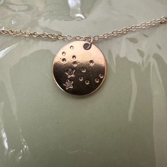 Lucky Feather Virgo Necklace New - Astrology Zodiac Sign - Picture 5 of 5